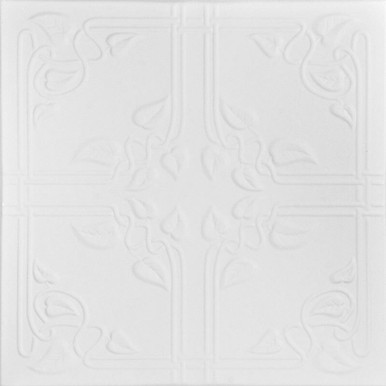 Ivy Leaves Glue-up Styrofoam Ceiling Tile 20 in x 20 in - #R37 - (Pack of 96) / 259 sqft