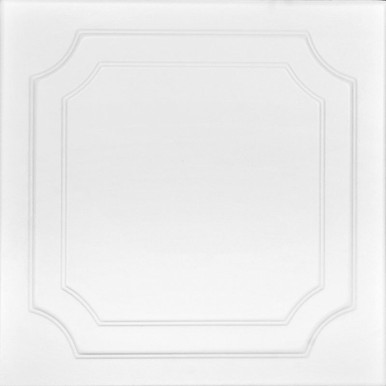 The Virginian Glue-up Styrofoam Ceiling Tile 20 in x 20 in - #R08 - (Pack of 96) / 259 sqft