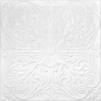 Spanish Silver Styrofoam Ceiling Tile 20 in x 20 in - #R139 - (Pack of 96) / 259 sqft