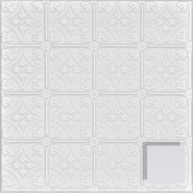 Emma's Flowers Glue-up Styrofoam Ceiling Tile 20 in x 20 in - #R125