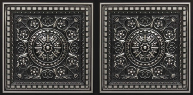 Da Vinci - Faux Tin - Coffered Drop Ceiling Tile - #215