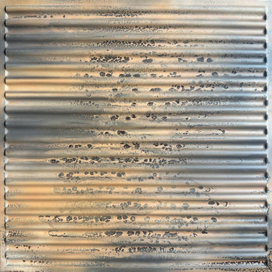 Ridged Metal - Corrugated Faux Tin Ceiling Tile  #261 - (Pack of 25) / 100 - 200 sqft