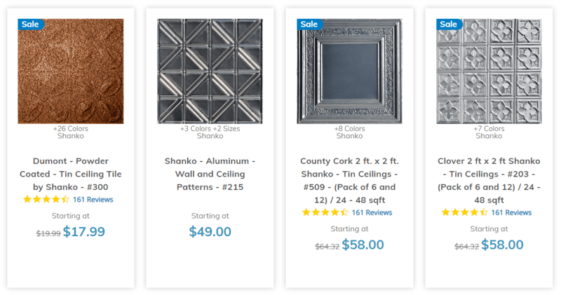 Ceiling Tiles For All Budgets - Aluminum, Copper, PVC, Styrofoam