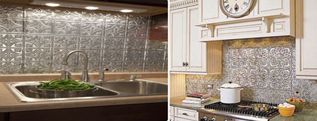 Need something new for your kitchen? Install a tin backsplash ...