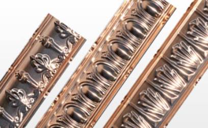 SOLID COPPER CORNICES