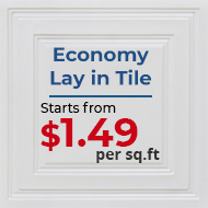 Economy Lay-in Tile / $1.49 Sq.Ft